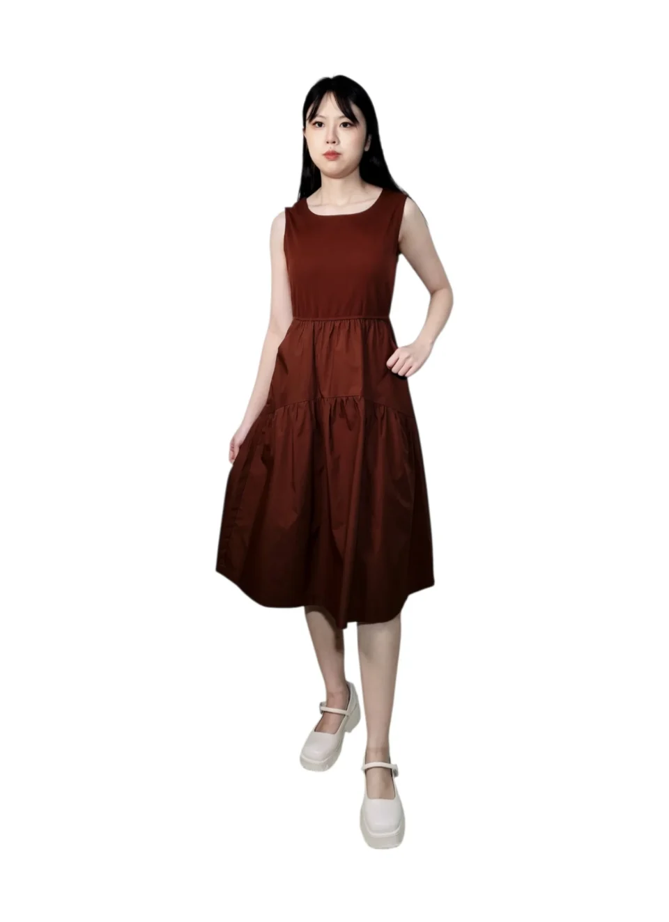 JENNY RELAXED FIT TIERED DRESS — view 2