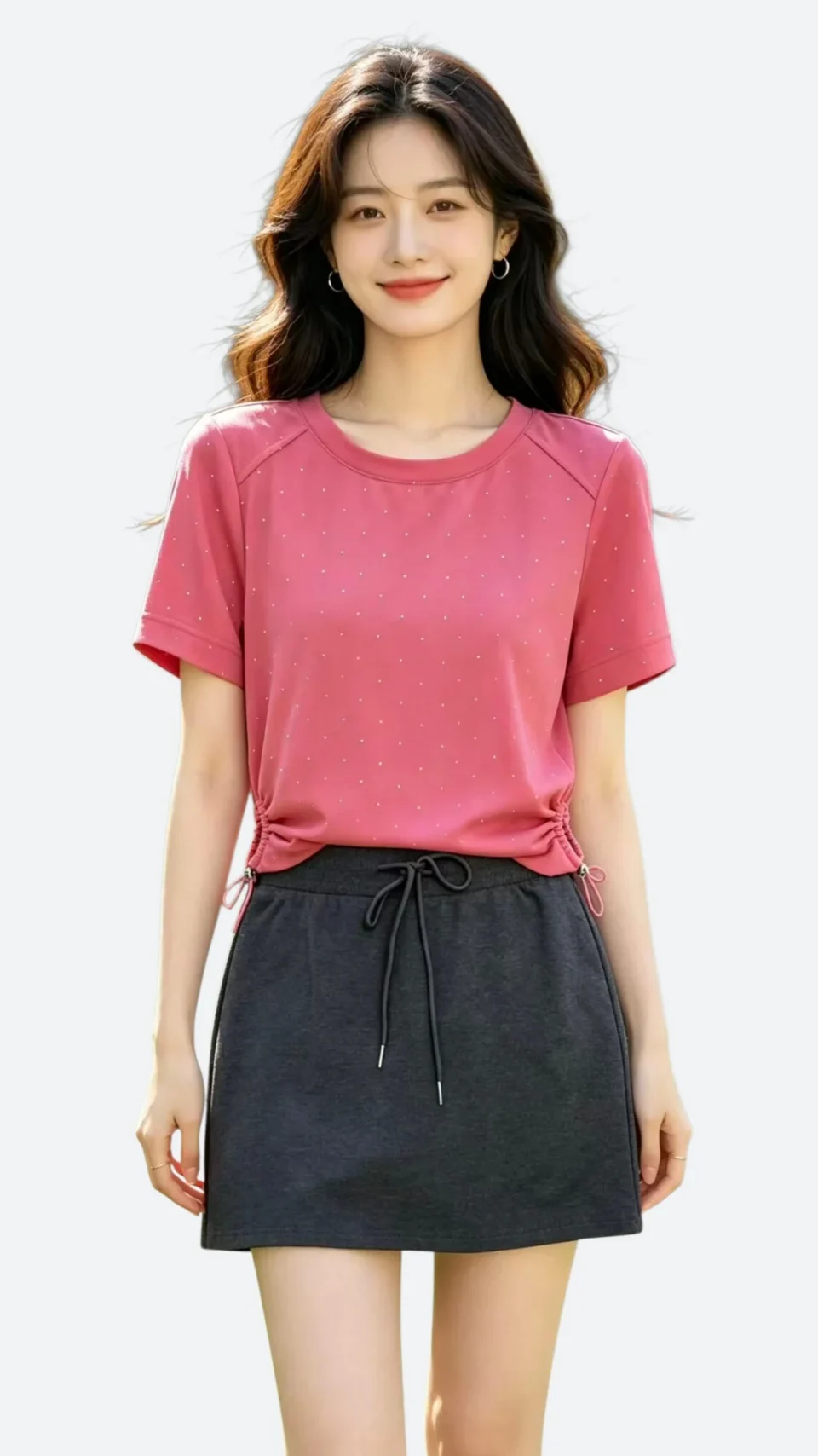 AYA DRAWSTRING A-LINE SKORT