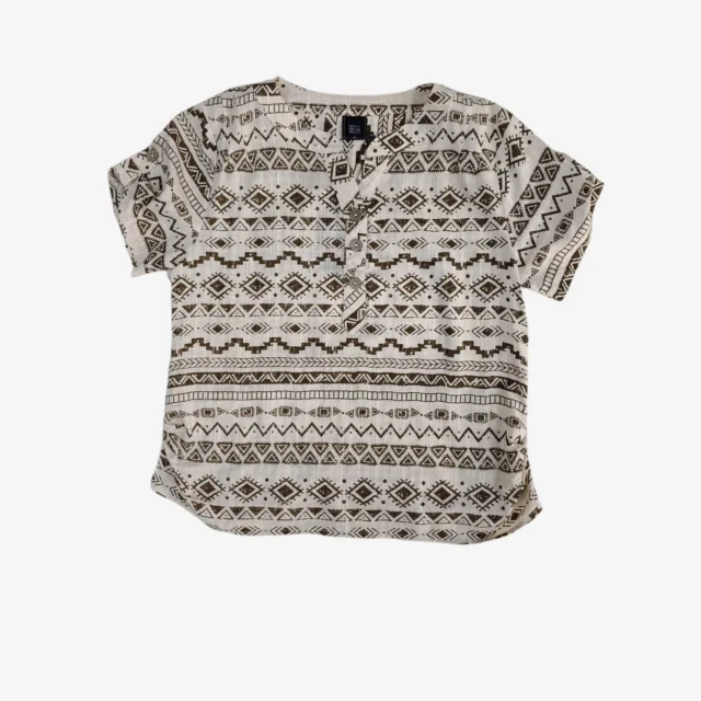 OLLIE GEOMETRIC PRINT TOP