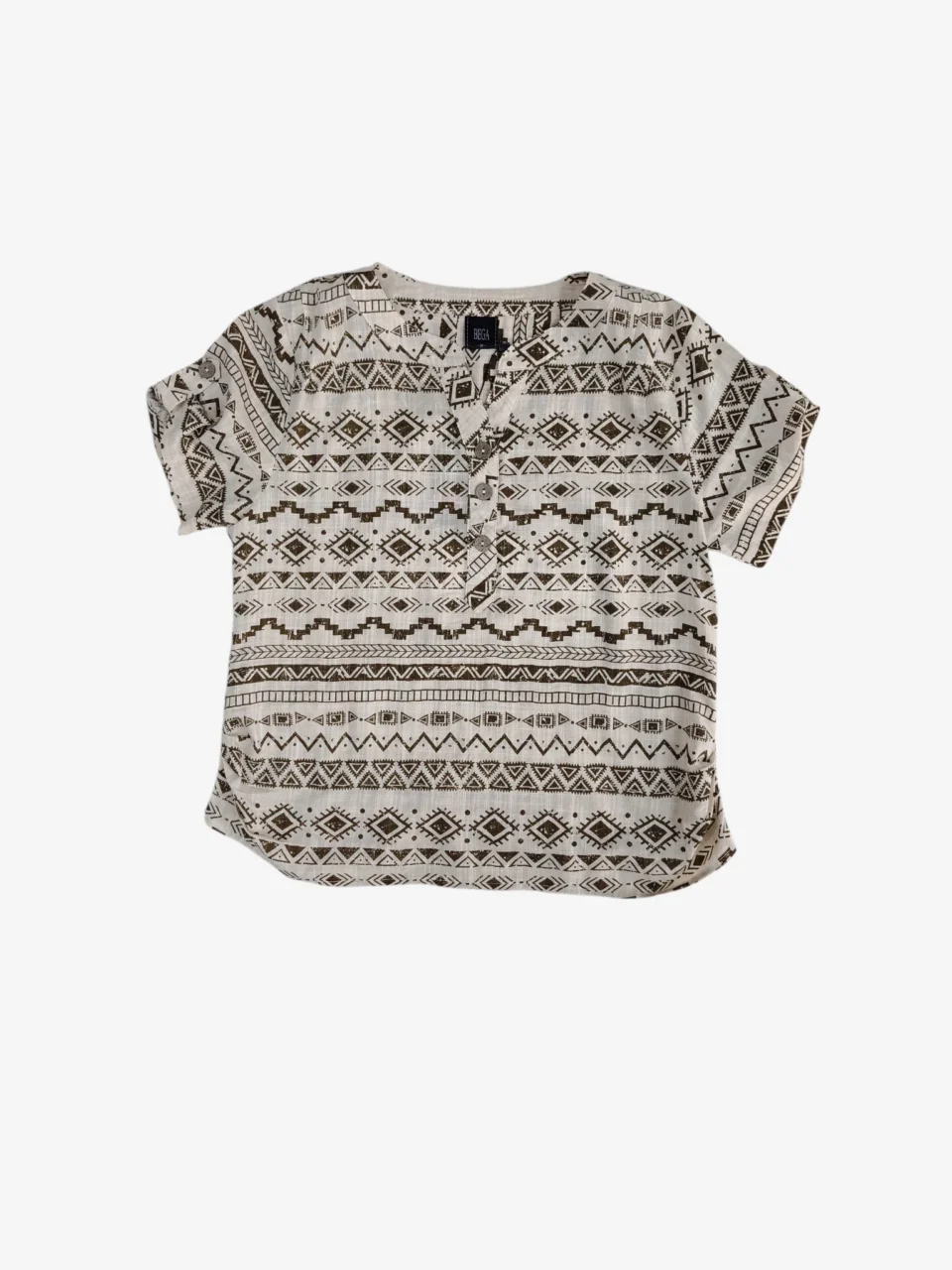 OLLIE GEOMETRIC PRINT TOP