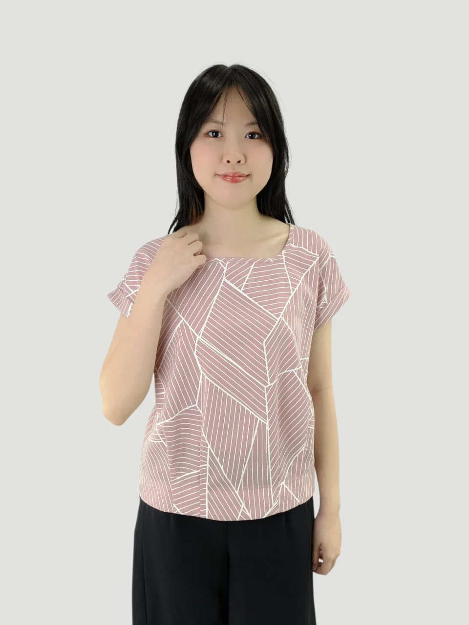 YAHYA GEO PRINT BLOUSE — view 2