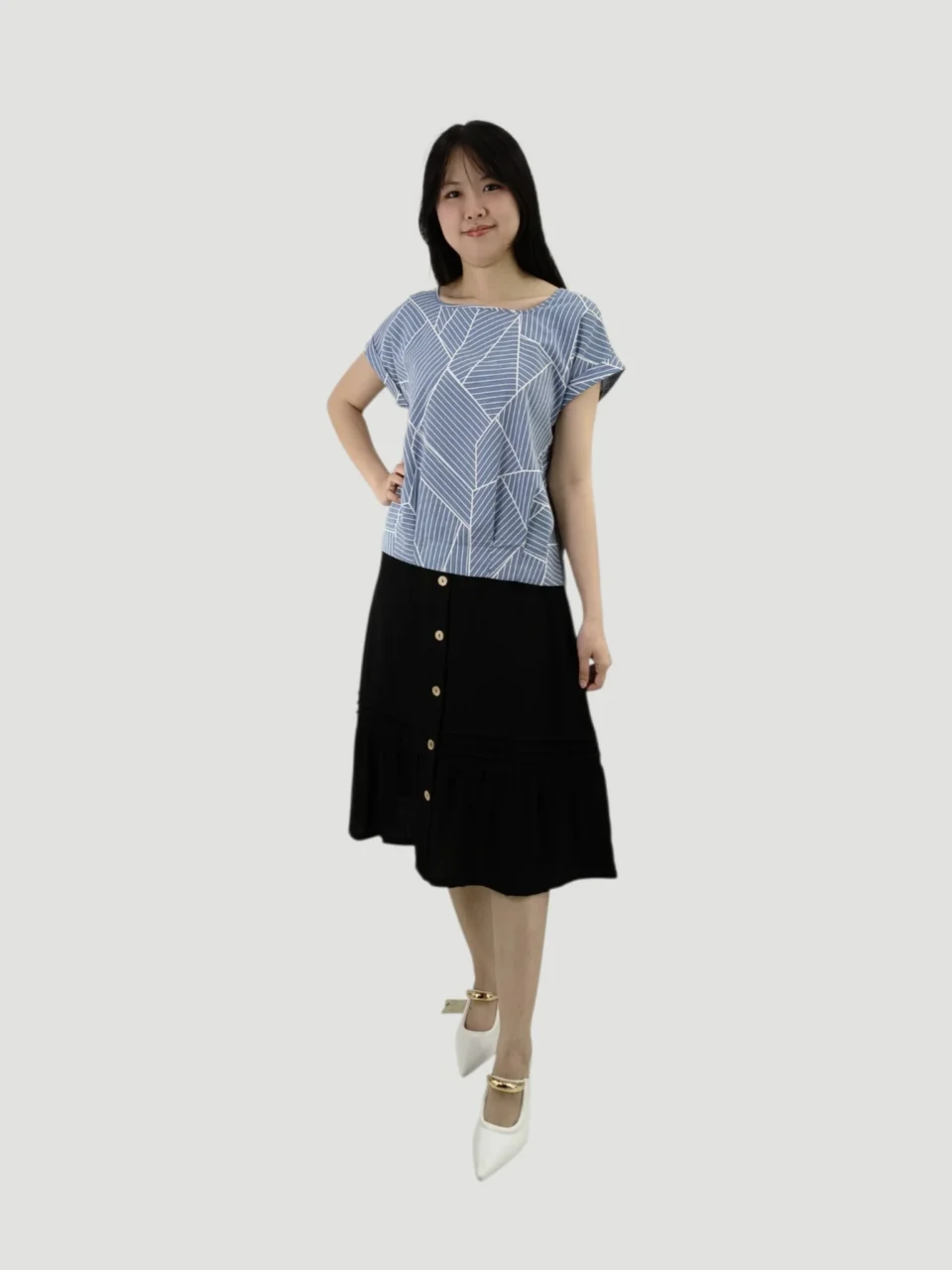 YAHYA GEO PRINT BLOUSE — view 3