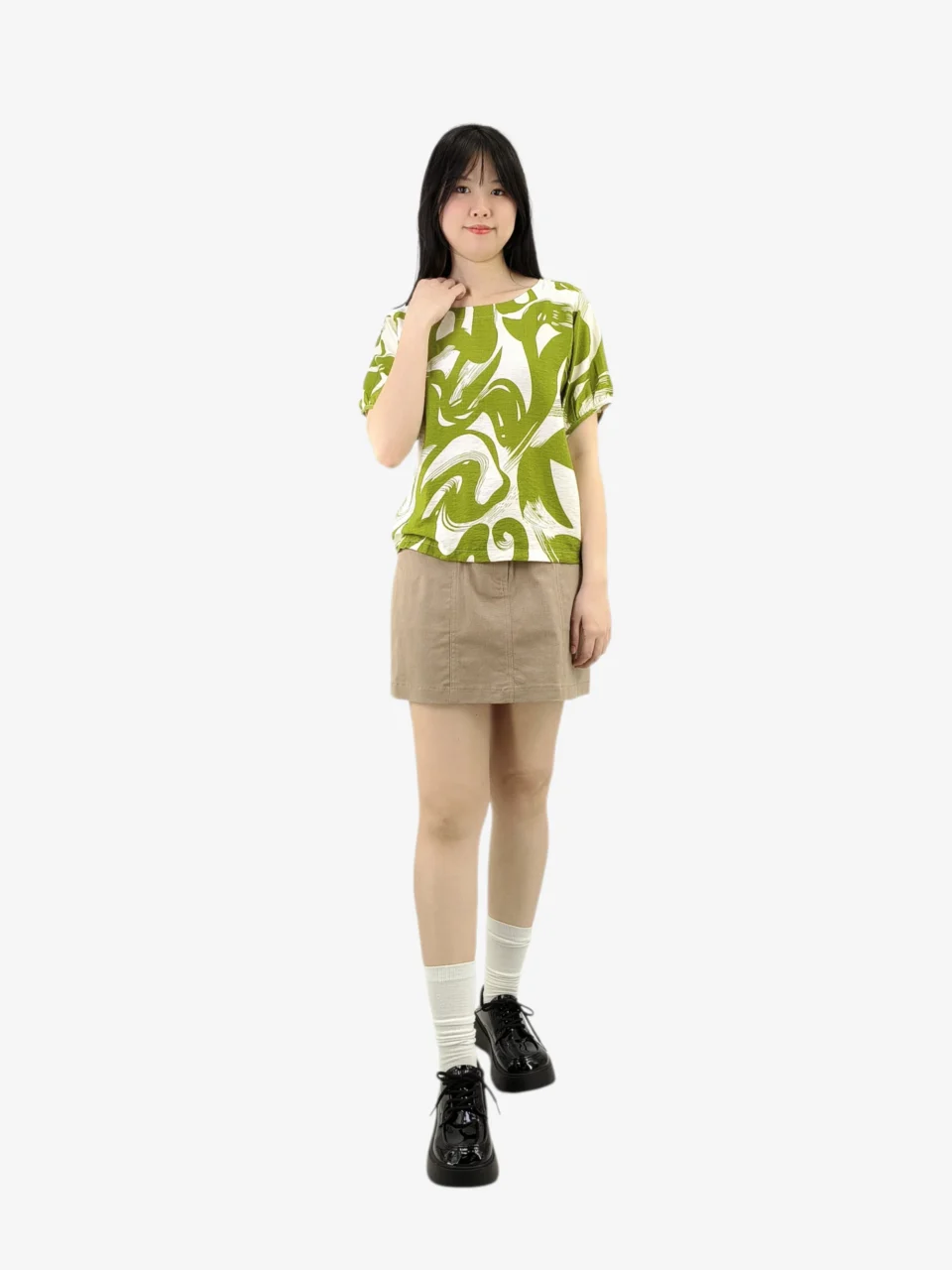 ABBY ART-INSPIRED PRINT BOXY TOP — view 3