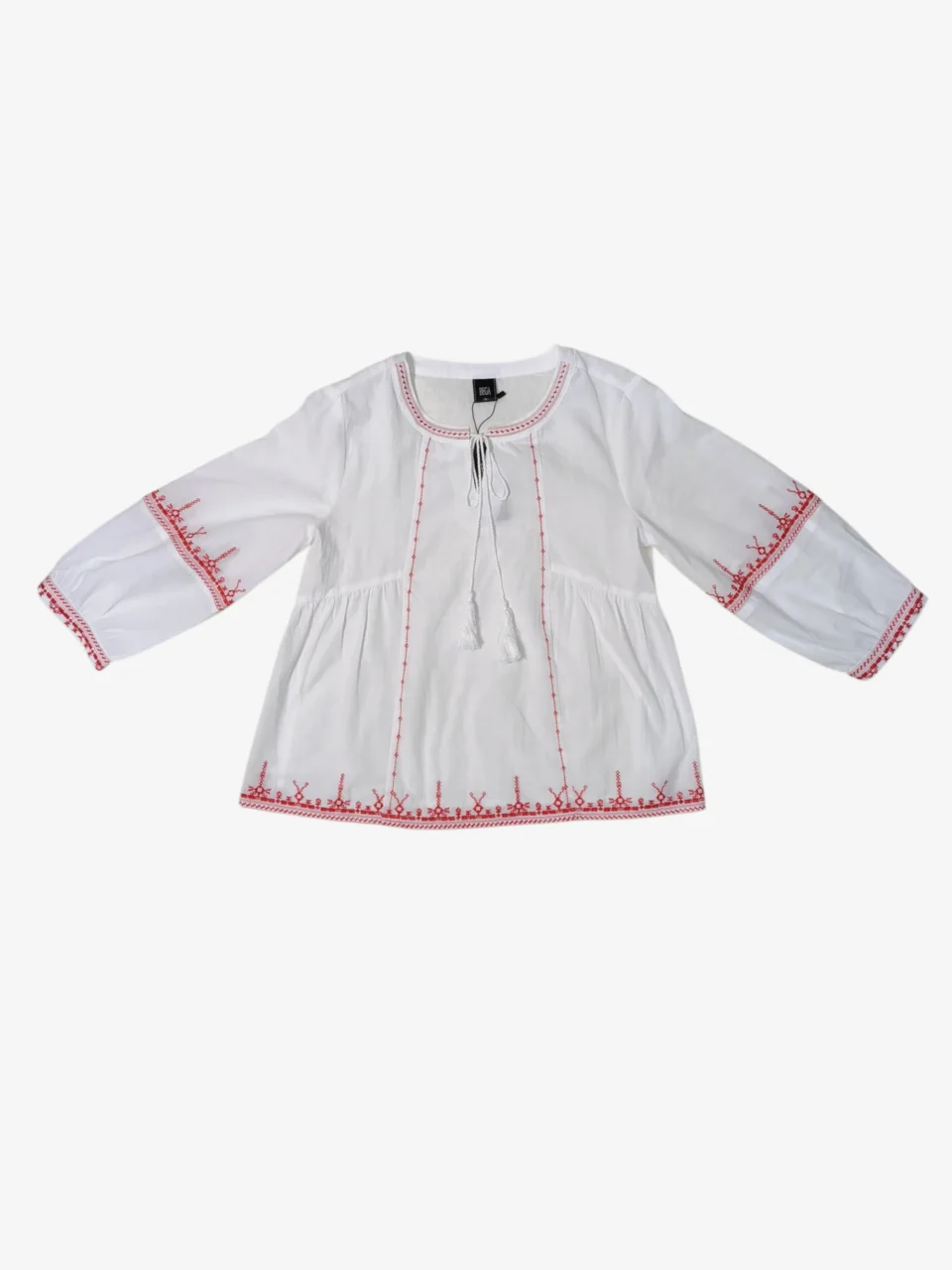 JOSE BOHO EMBROIDERED BLOUSE