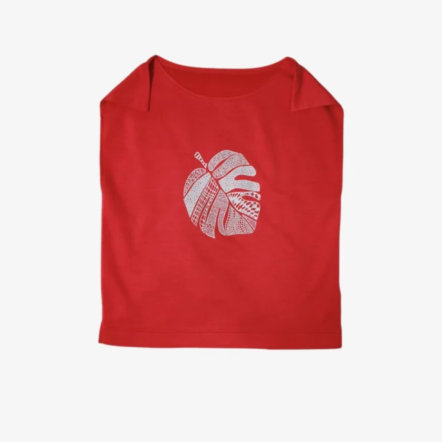 KANE FORTUNE LEAF PRINT TOP