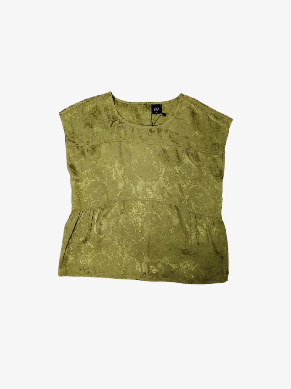 KYAN TEXTURED SLEEVELESS PEPLUM TOP