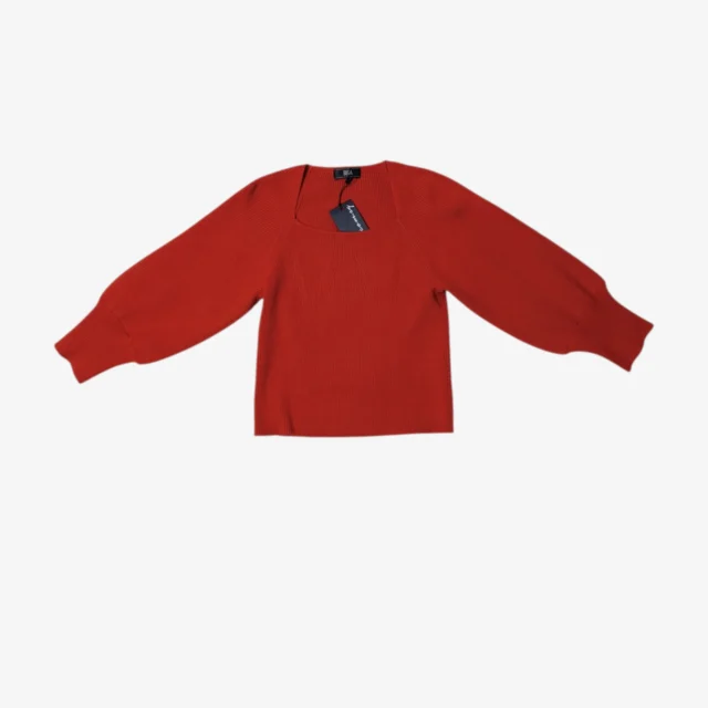 MILA AMBER PUFF SLEEVE KNIT TOP