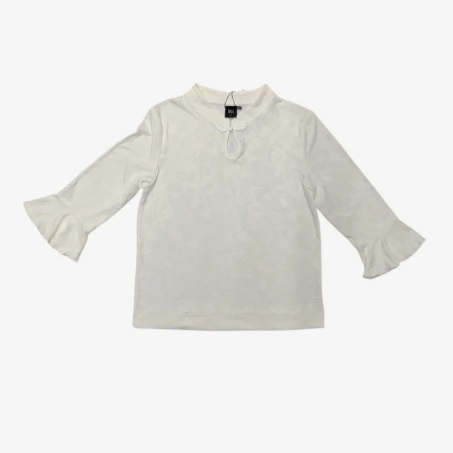 ELENA ORIENTAL FLORAL JACQUARD TOP
