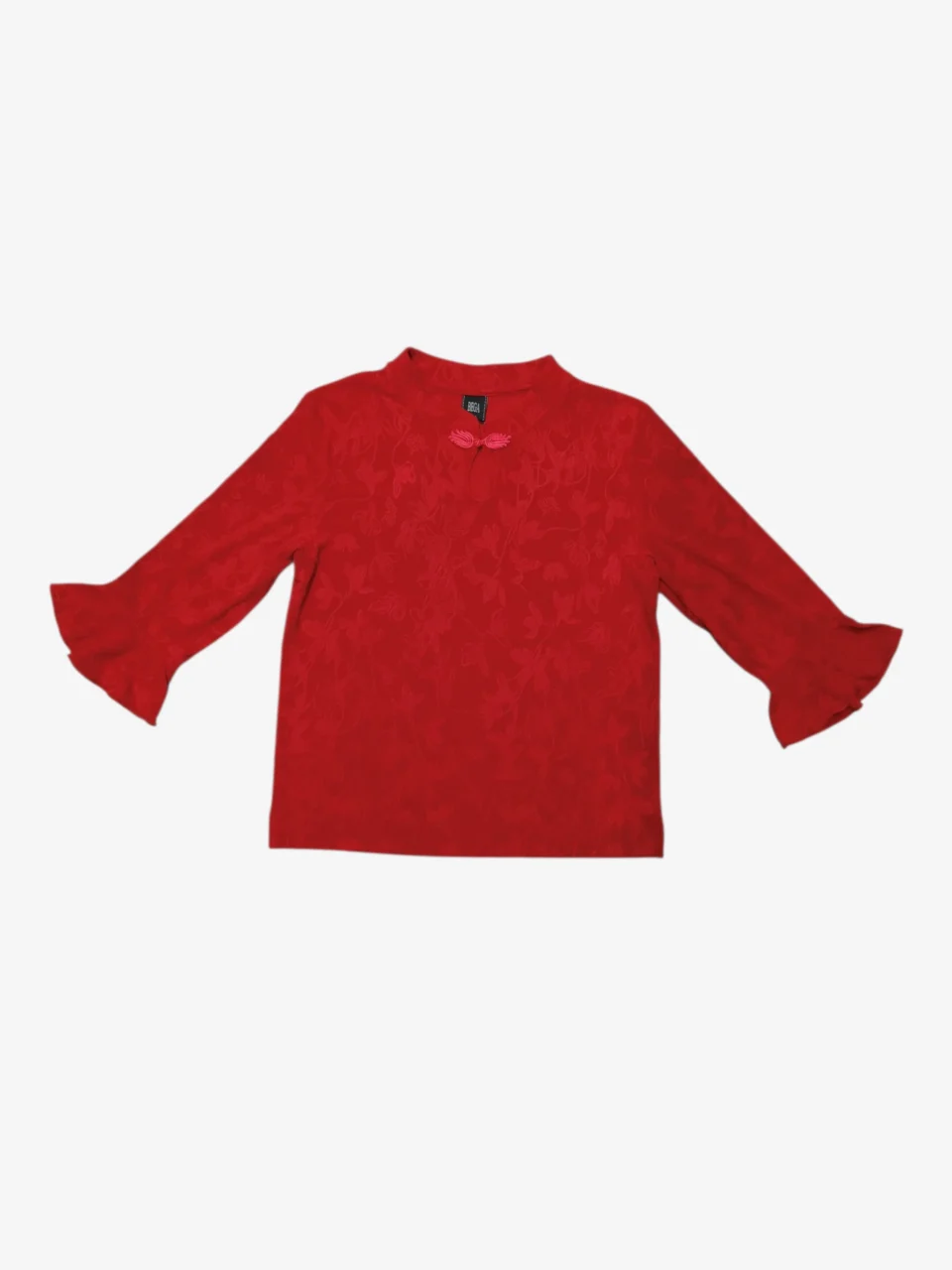 ELENA ORIENTAL FLORAL JACQUARD TOP — view 2