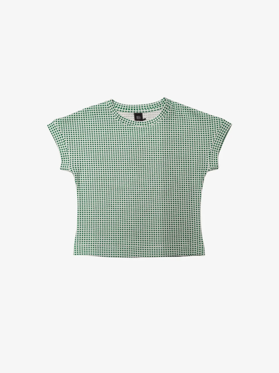 ESME GEOMETRIC CHECK PRINT TOP