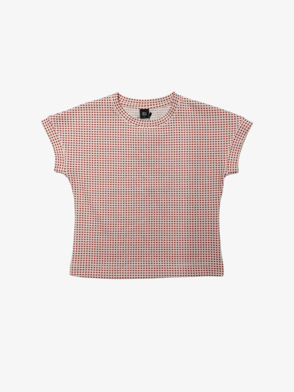 ESME GEOMETRIC CHECK PRINT TOP — view 2