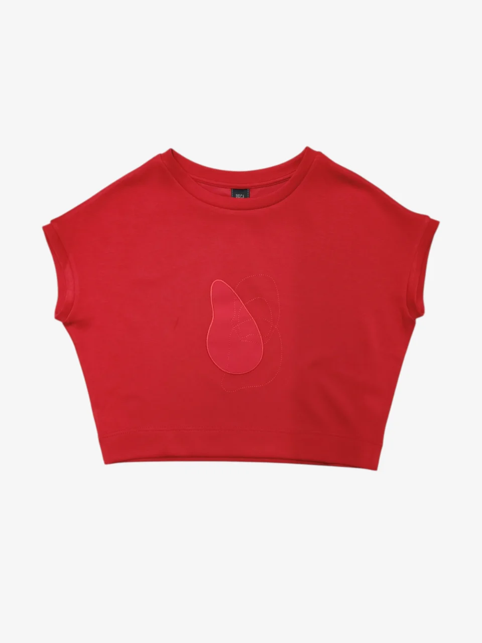 CIAN GRAPHIC CROP TEE （V-TS47405)
