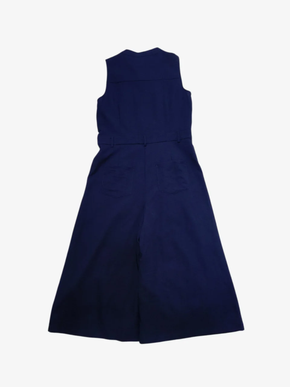 DAVINA TEXTURED SLEEVELESS BUTTON-DOWN JUMPSUIT — view 2