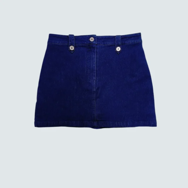 LEXI BUTTON TAB DENIM SKORT