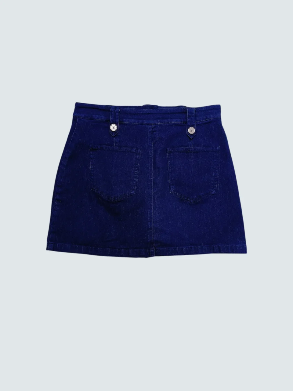 LEXI BUTTON TAB DENIM SKORT — view 3