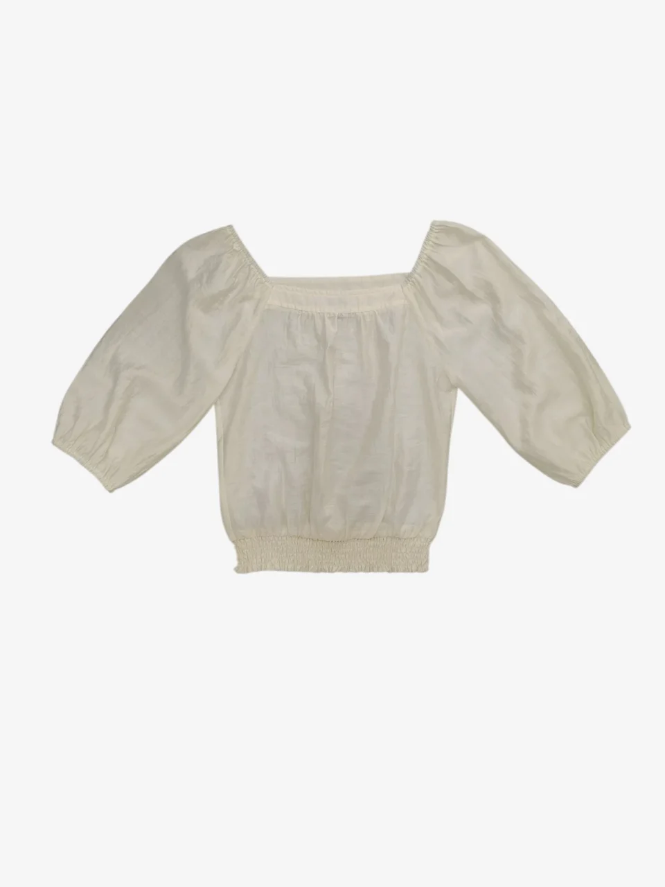 KAREN ELEGANT PUFF SLEEVE BLOUSE (V-BB75896）