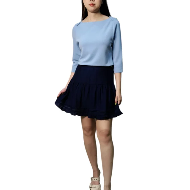 ARIA SOFT KNIT BOAT NECK TOP