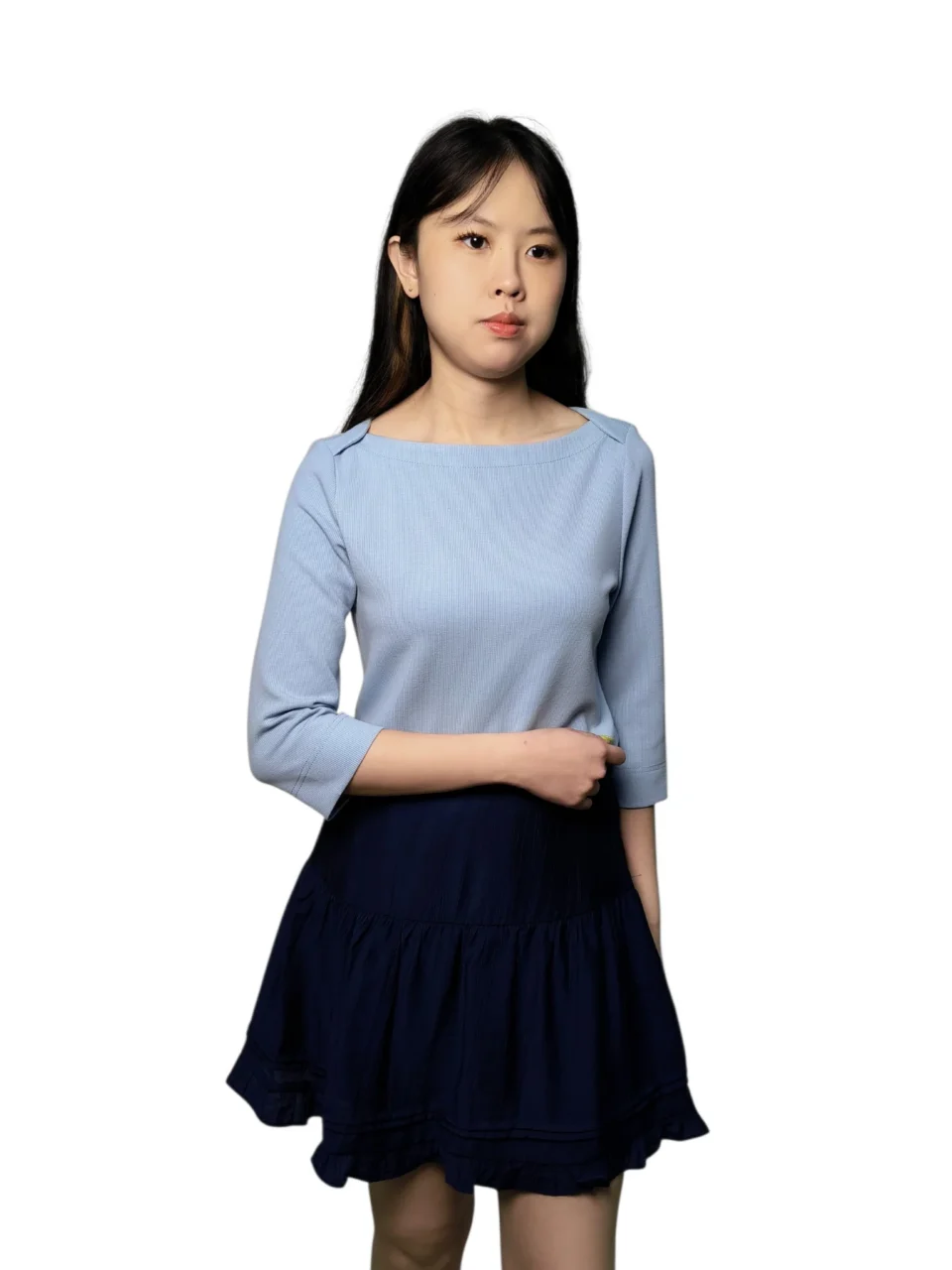 ARIA SOFT KNIT BOAT NECK TOP — view 2