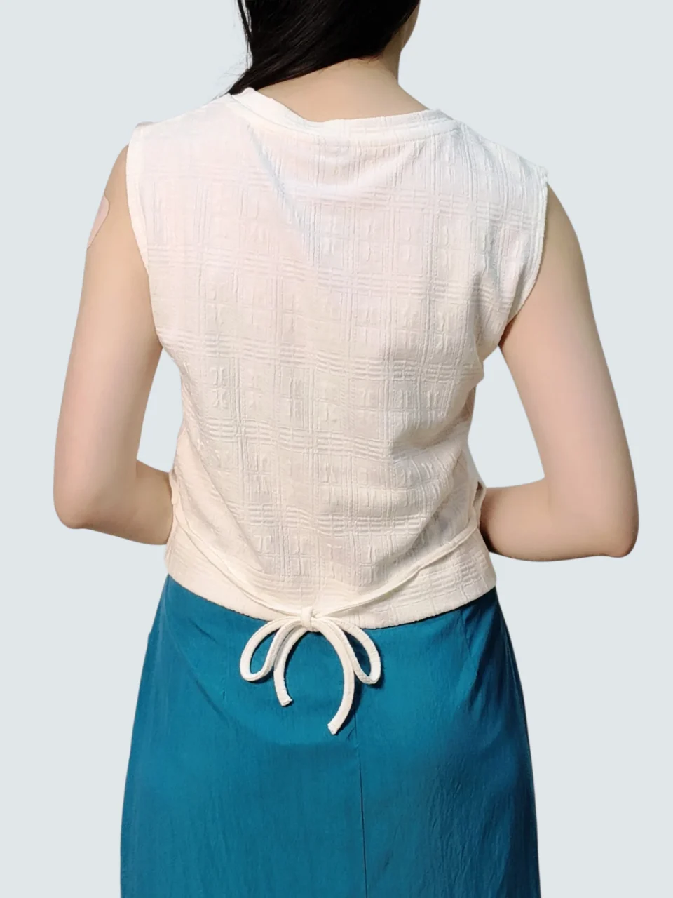 KIT TEXTURED RING DETATIL KNIT TOP — view 2