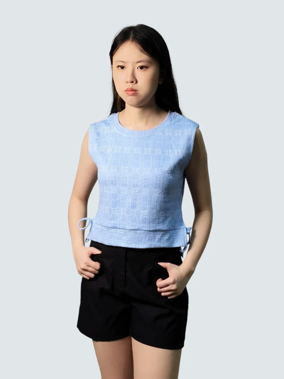 KIT TEXTURED RING DETATIL KNIT TOP — view 4