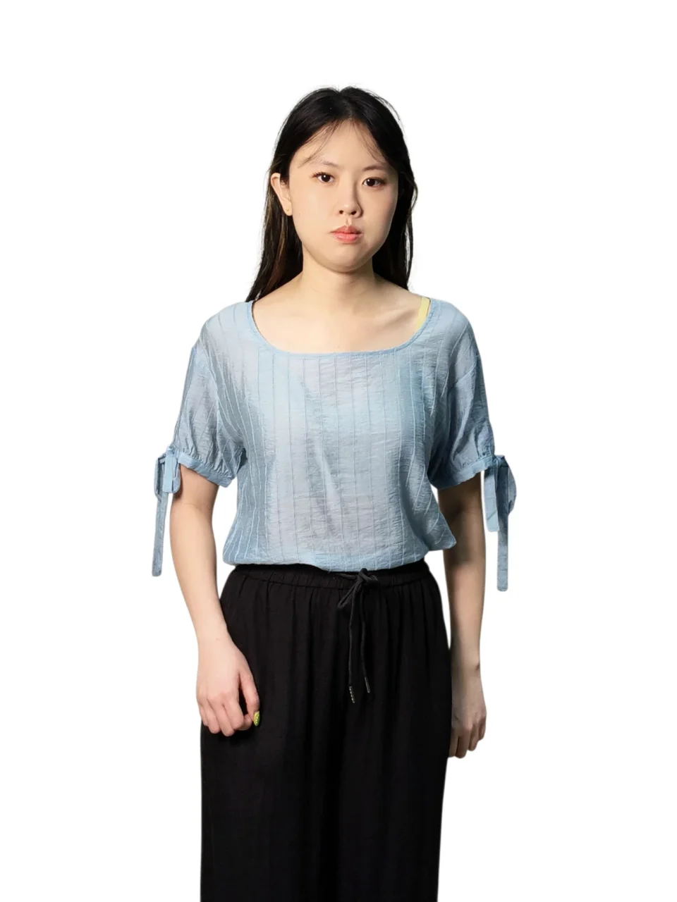 SONIA RELAXED SQUARE NECK BLOUSE — view 2