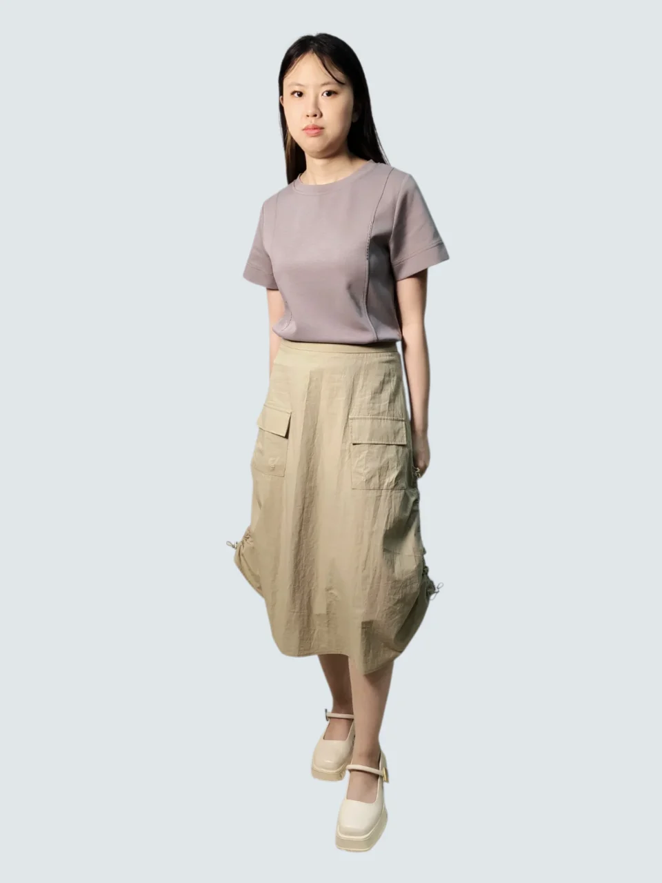 FINN UTILITY CARGO MIDI SKIRT — view 2