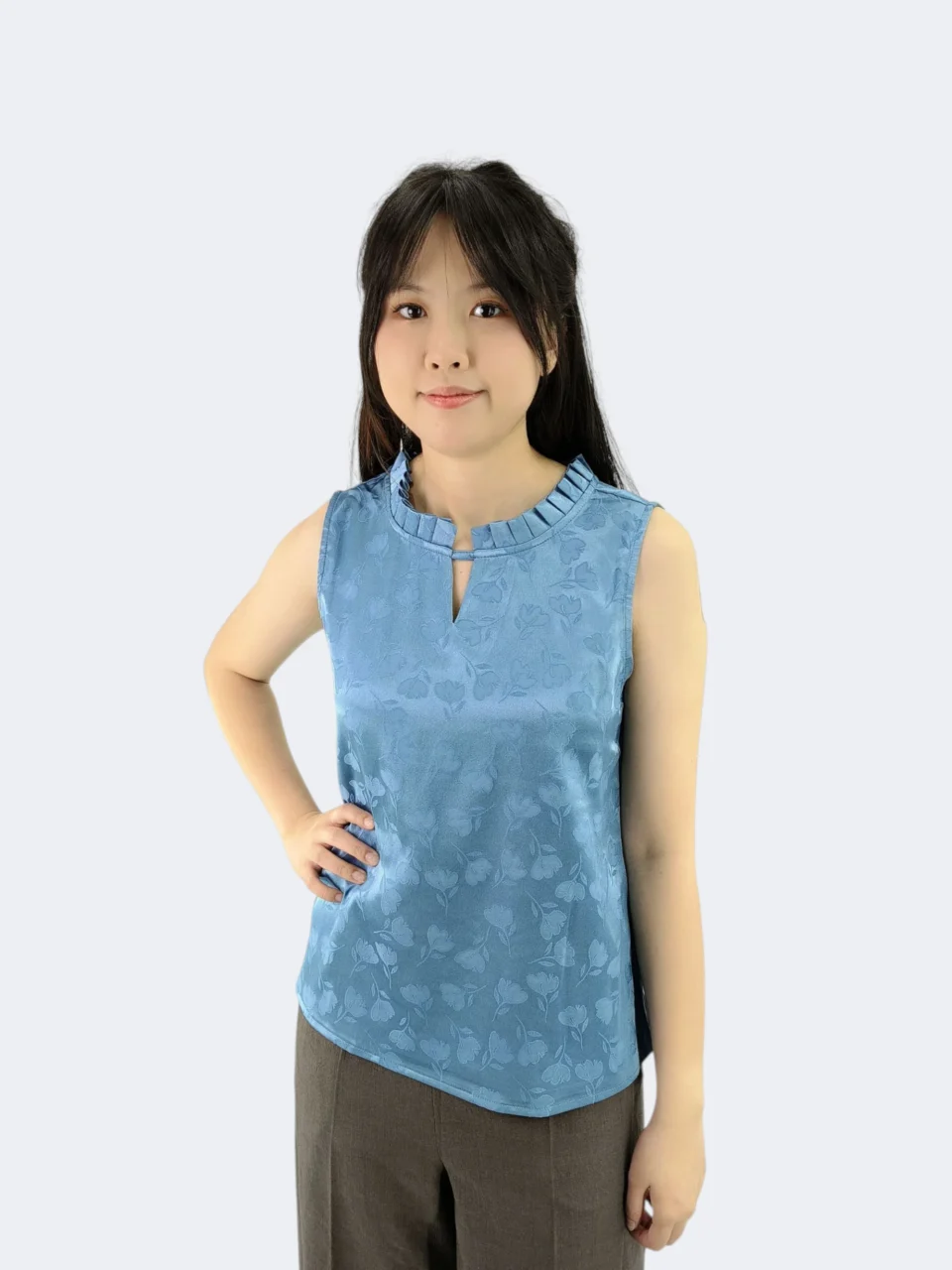TANYA BLOSSOM JACQUARD TOP — view 3