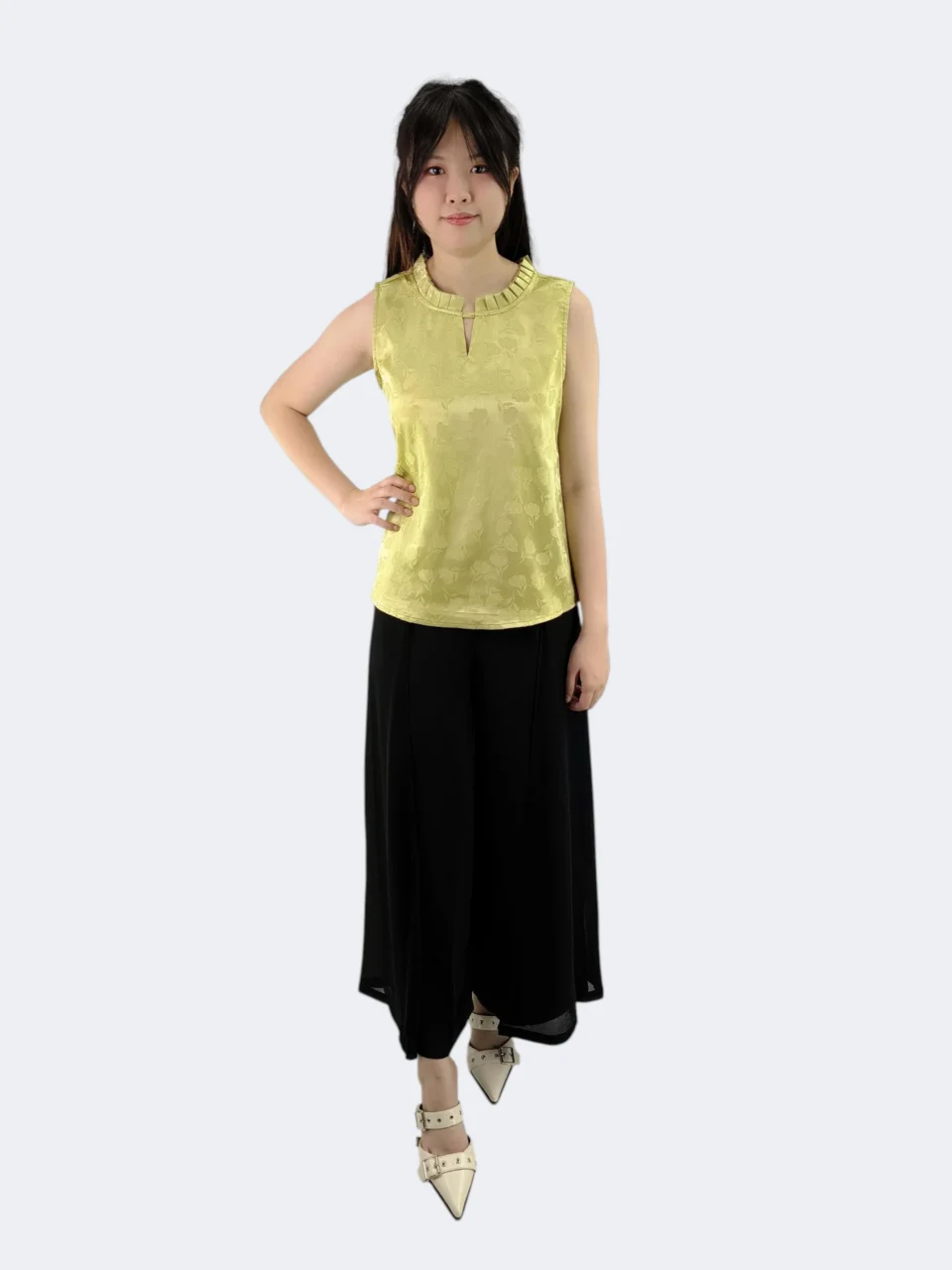 TANYA BLOSSOM JACQUARD TOP — view 4