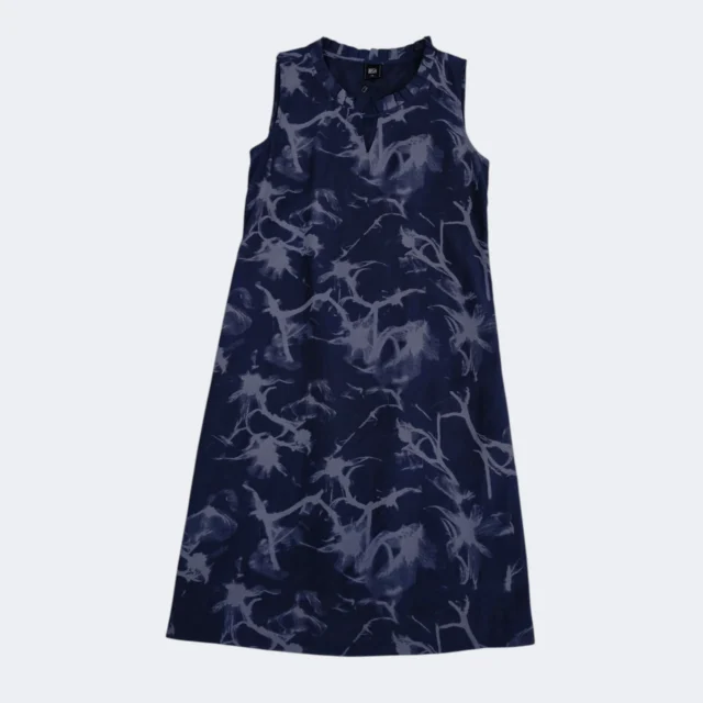 CLAIRE ABSTRACT FLORAL PRINT DRESS