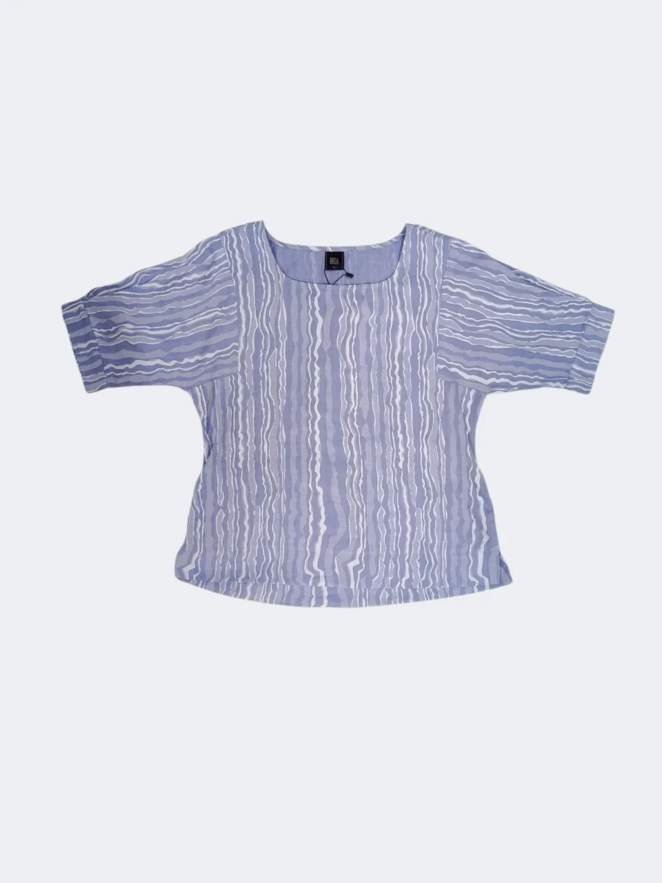 JOSE WAVE STRIPE LOOSE BLOUSE