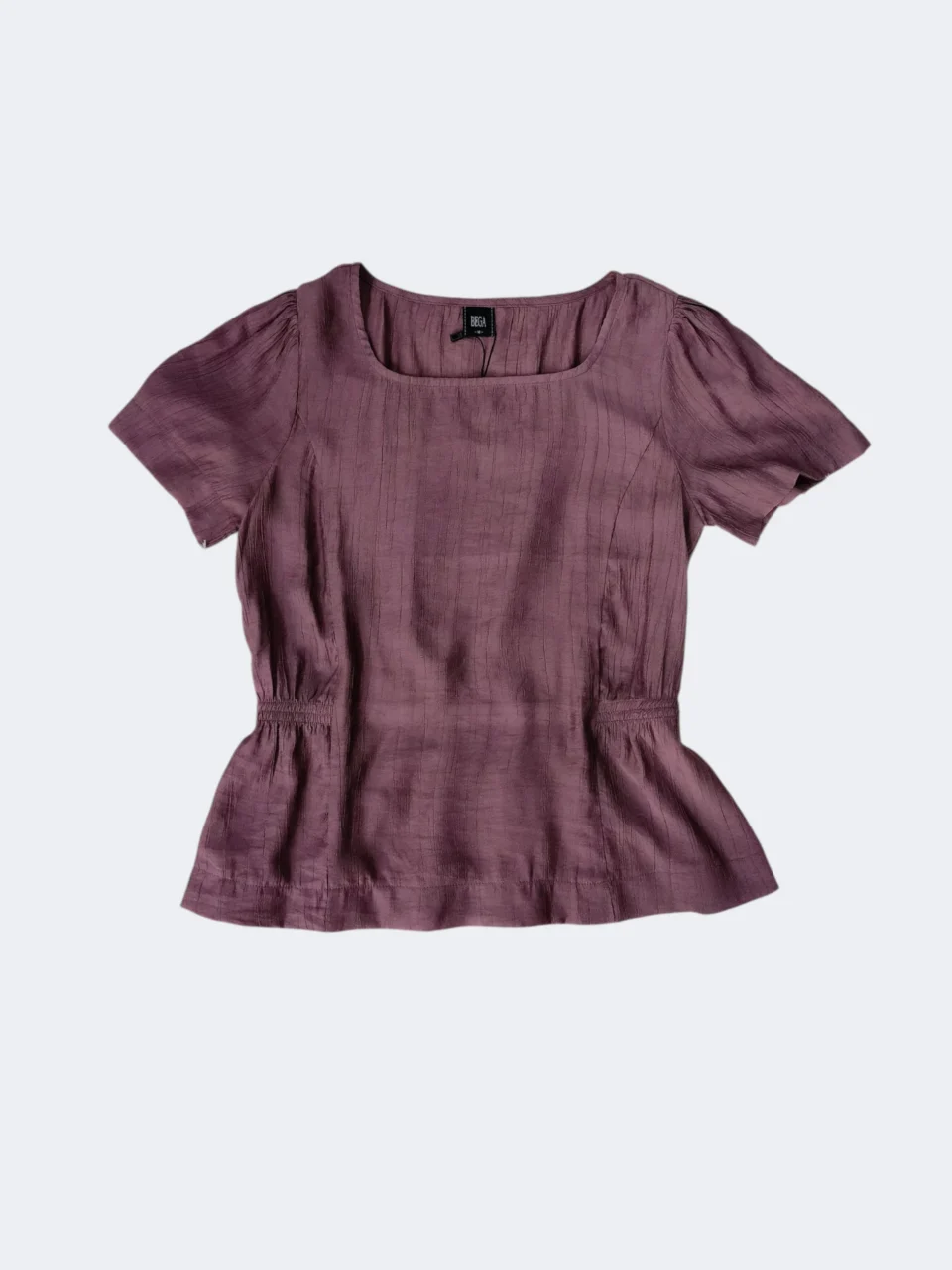 SANA SQUARE NECK SMOCKED WAIST BLOUSE