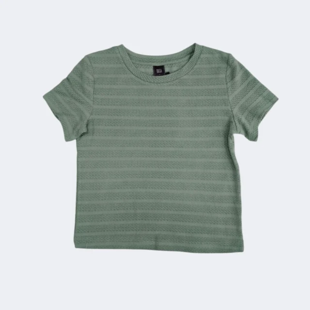 TY TEXTURED STRIPE KNIT TOP