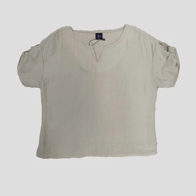 Malik Notch Neck Short Sleeve Top