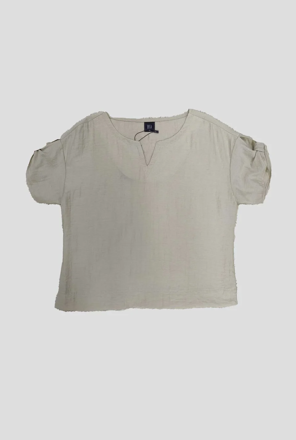 Malik Notch Neck Short Sleeve Top
