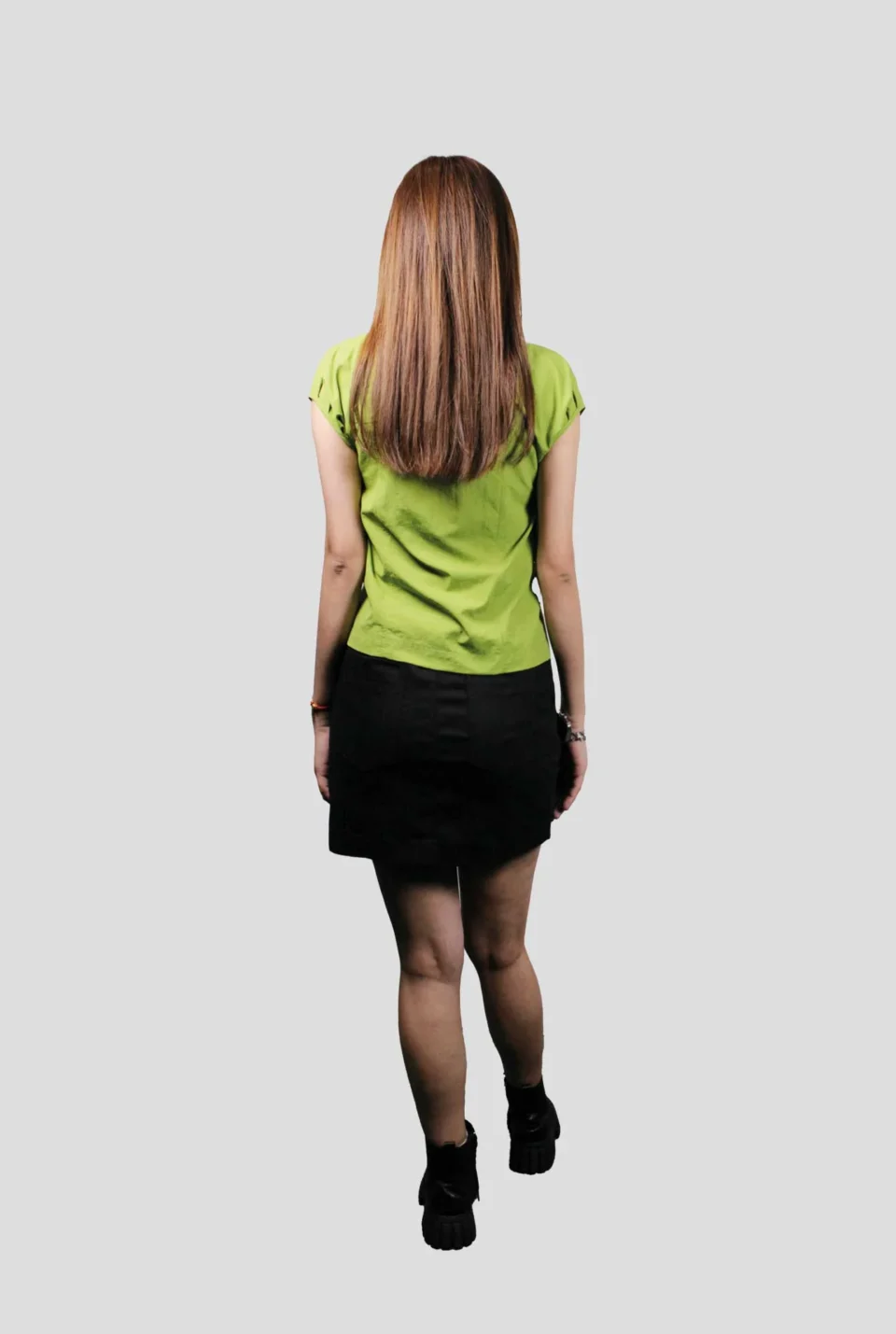 Tina Pleated Shoulder Cap Sleeve Shirt — view 3
