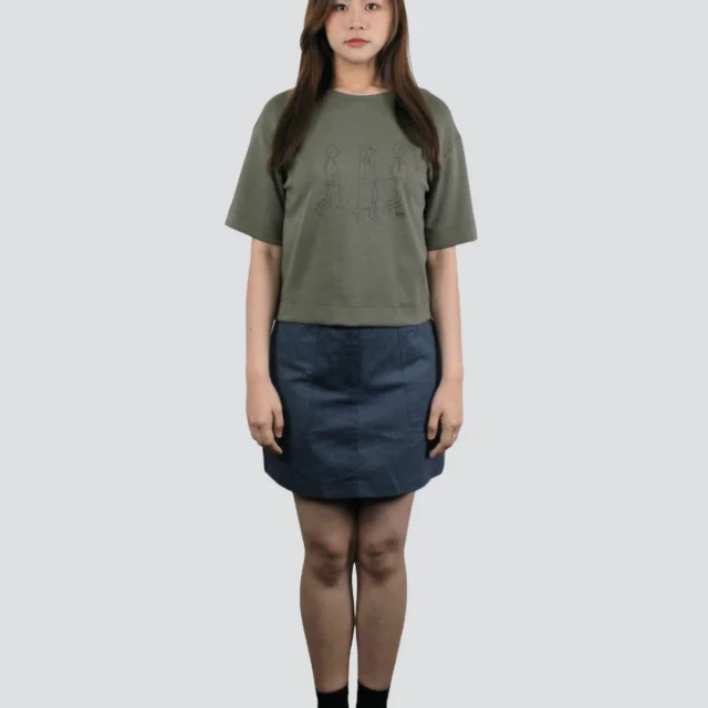 ALIA GRAPHIC TOP