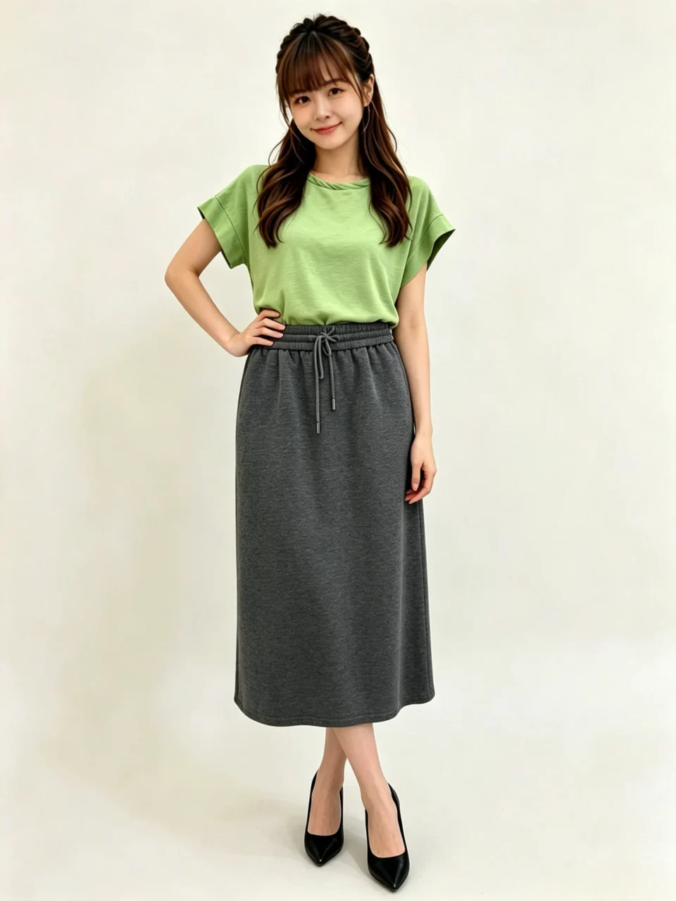 NICO LAYERED SLEEVE BUTTON DETAIL TOP