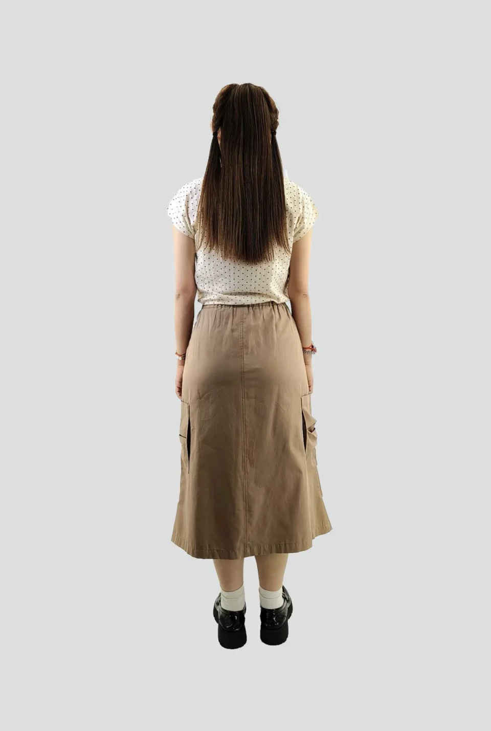 Blair Drawstring Midi Skirt — view 3
