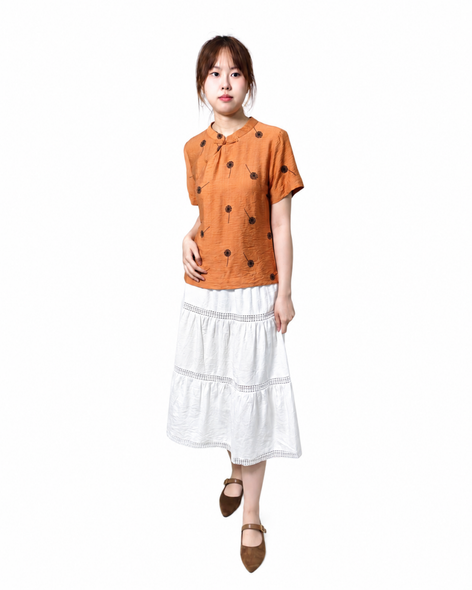 ANTONIA ORIENTAL ELEGANCE BLOUSE (V-BS75974)