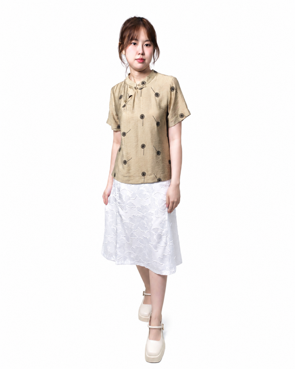ANTONIA ORIENTAL ELEGANCE BLOUSE (V-BS75974)